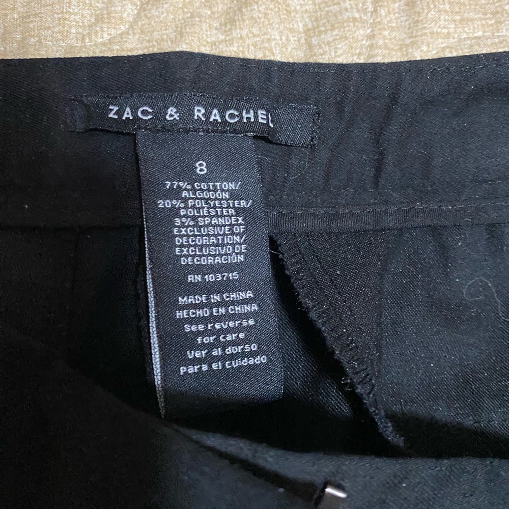 size 8 pant bundle Black, Beige, and Blue - Picture 9 of 12